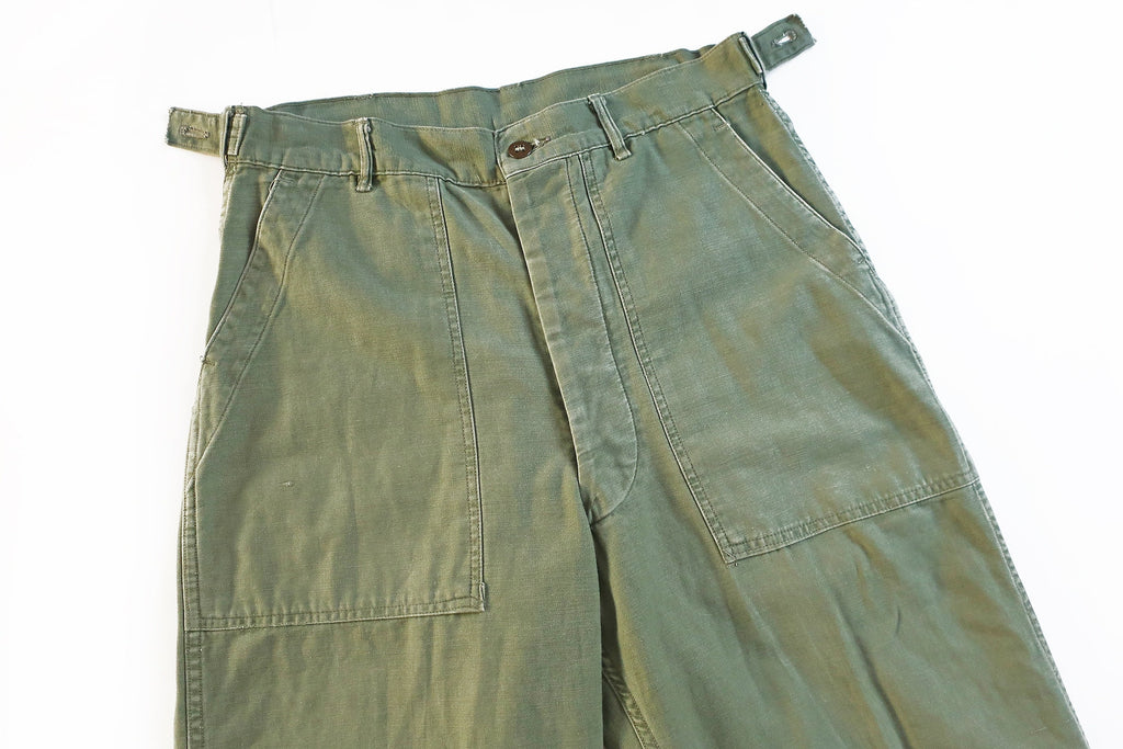 vintage army pants / OG 107 pants / 1960s OG 107 Cotton Sateen