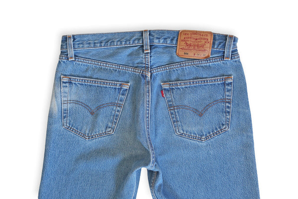 vintage Levis 501 / distressed Levis / 90s jeans / 1990s Levis 501 distressed denim Made in USA jeans 34
