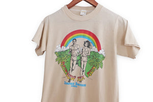 vintage Hawaii shirt / rainbow shirt / 1980s Tropic Thunder Running Club Hawaii rainbow t shirt Small